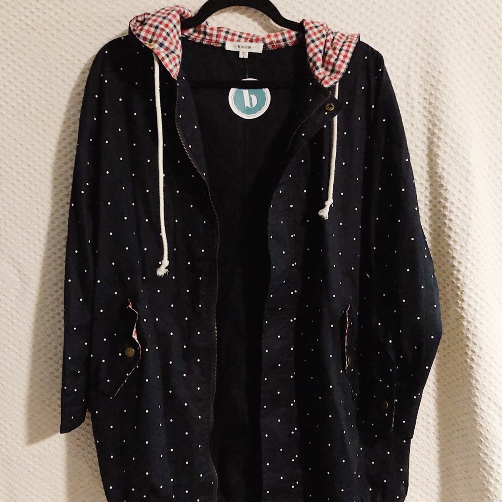Polka-dotted Rain Jacket NWT